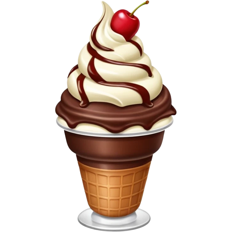 Ice Cream Chocolate Sundae with Cherry


 emoji
