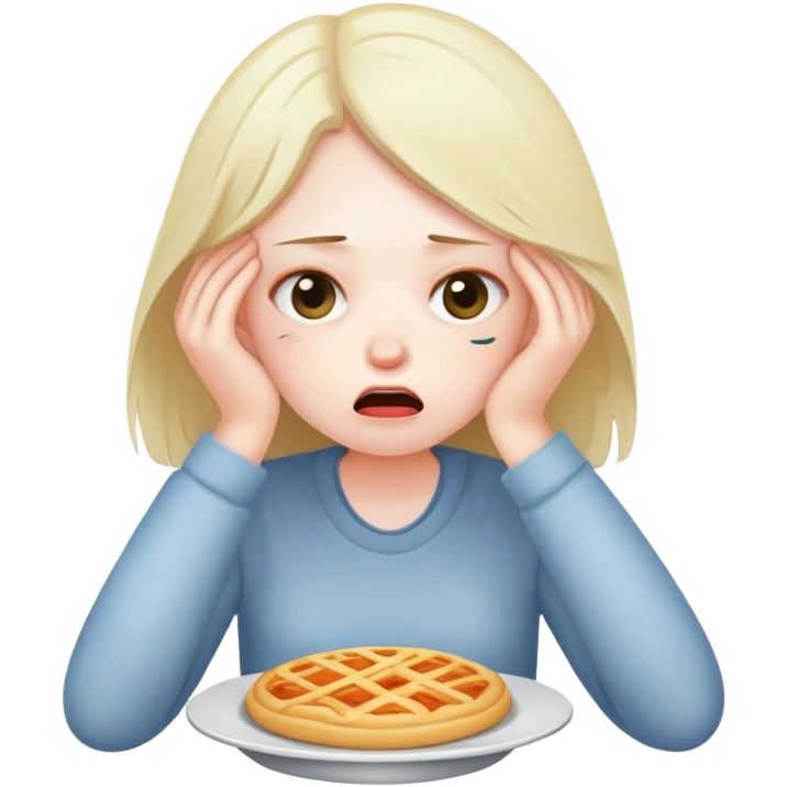 a tired, overworked, hungry girl with no motivation emoji