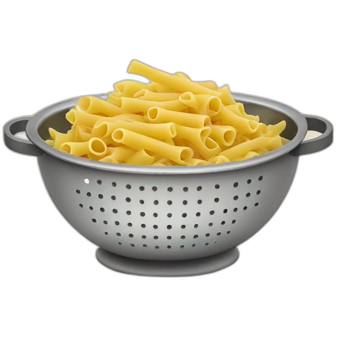 pasta in a colander emoji