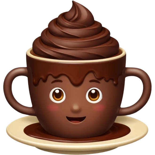 chocolate desert in cup emoji