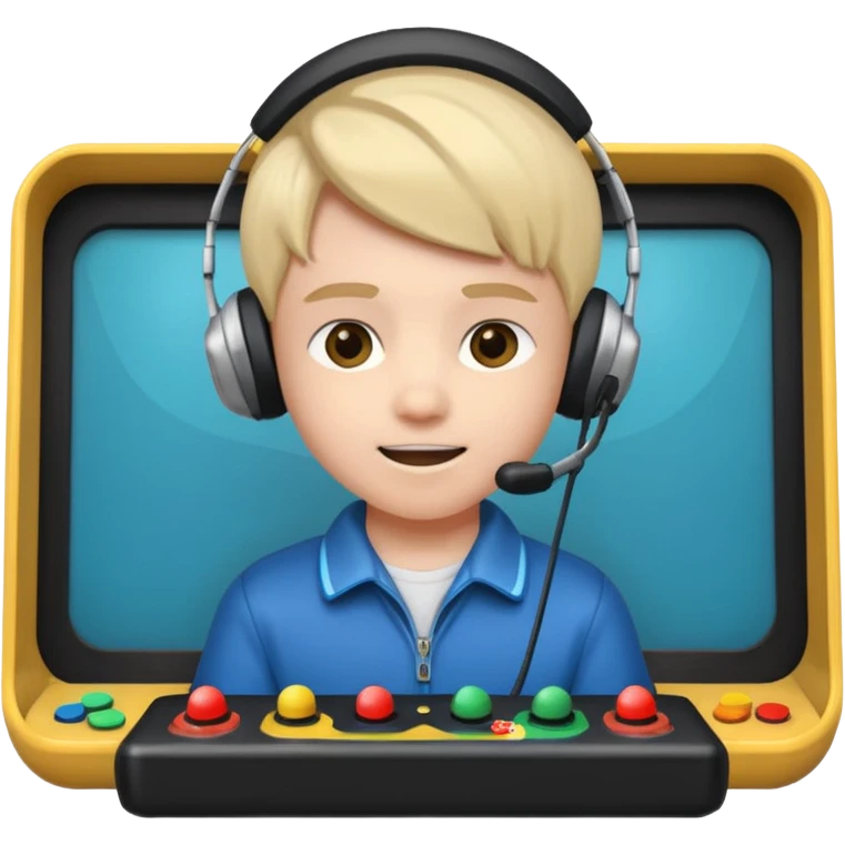 Retro Arcade Kid emoji