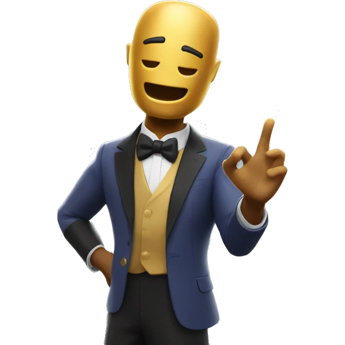 Oscar from Fortnite waving hello emoji
