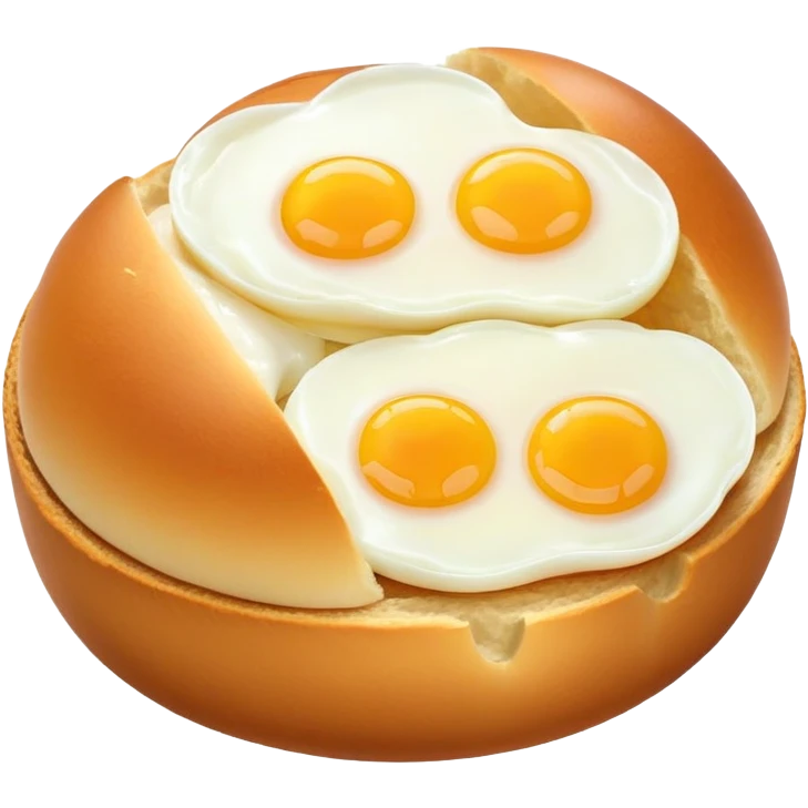 Korean egg bread, simple and appetizing emoji