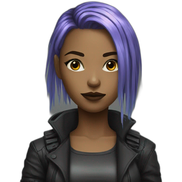 cyberpunk-girl emoji