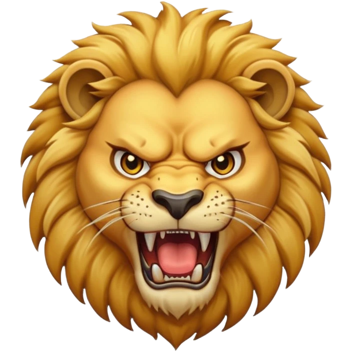 Angry lion emoji