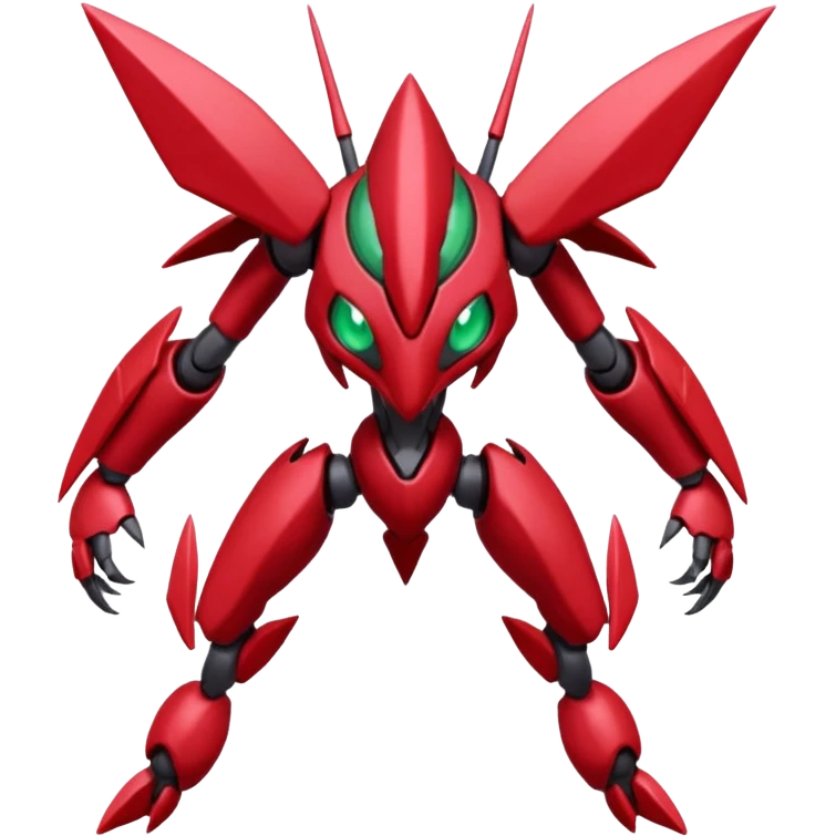 Inteleon-Scizor-Genesect-Bisharp-Pokémon-Fusion, full body emoji