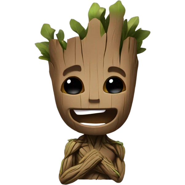 Groot partying hard emoji