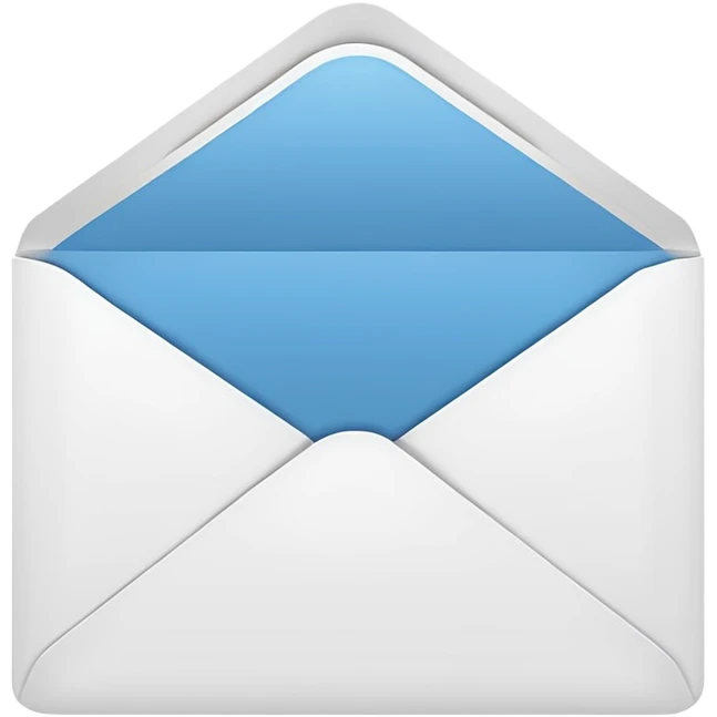 white invitation emoji