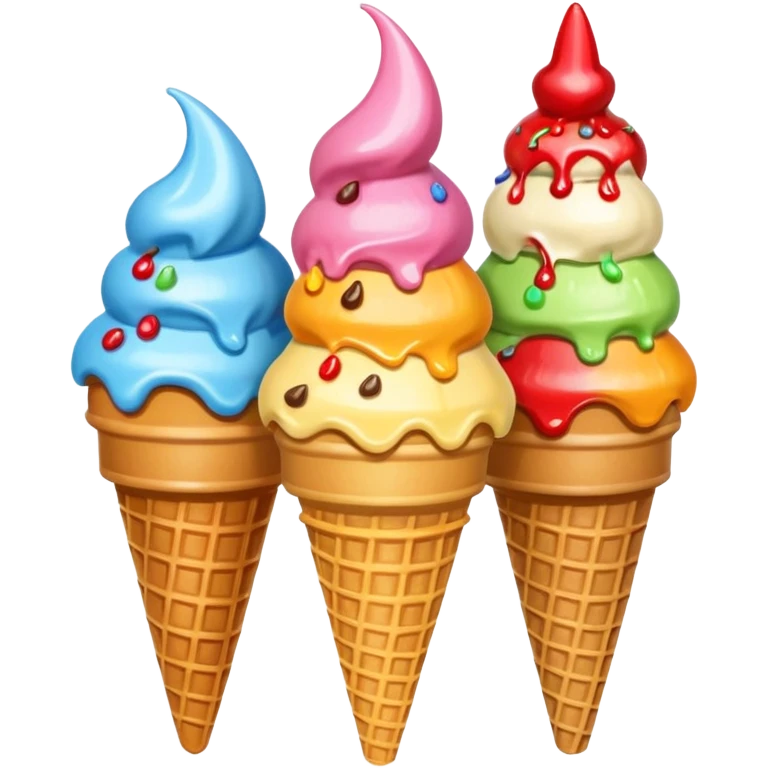 ice cream cones emoji