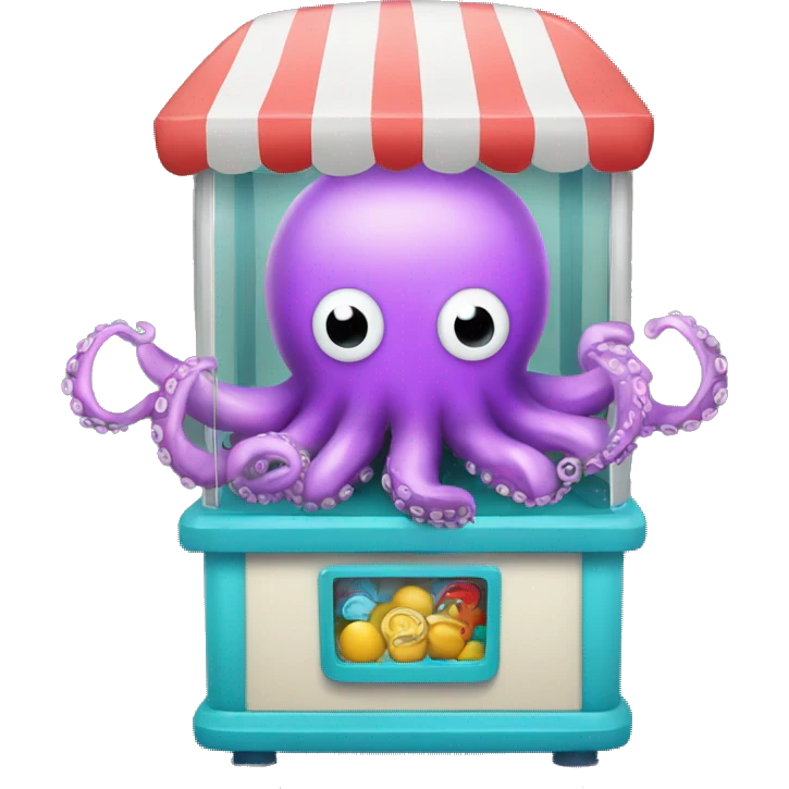 Octopus claw machine emoji