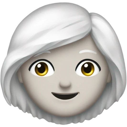 white hair clip  emoji