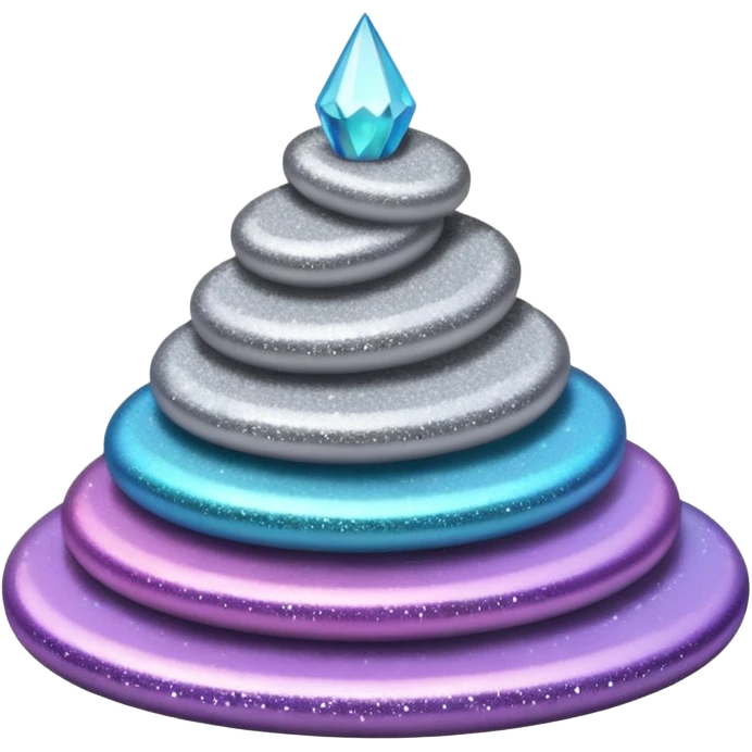 sweet glitter gray emoji