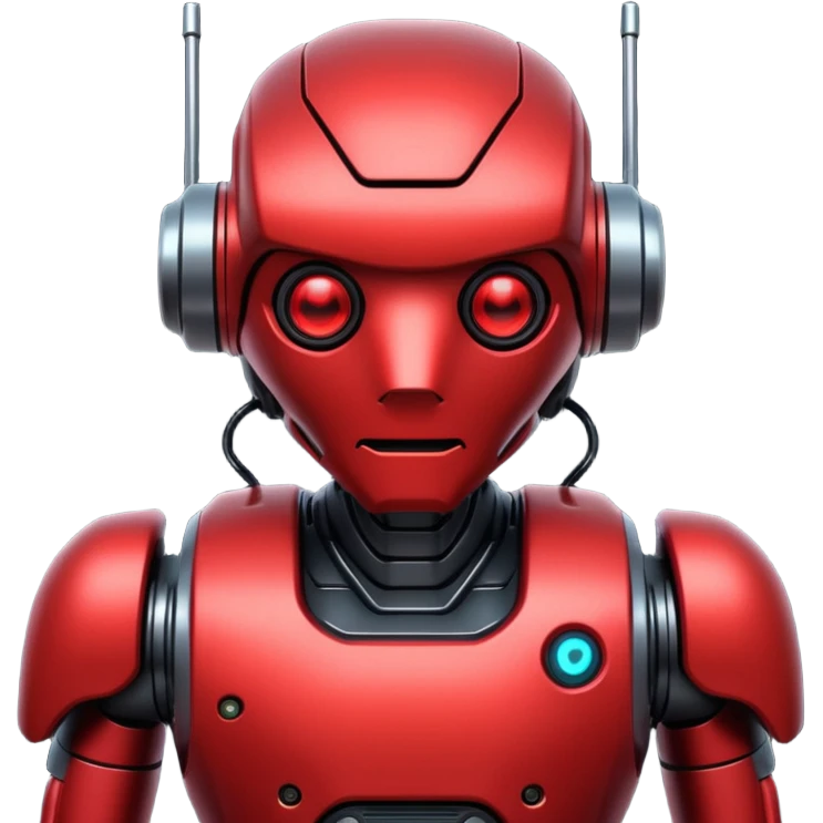 RED Robot Cyberpunk emoji