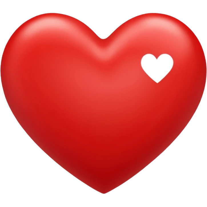 A red heart with “Sarah” written inside emoji
