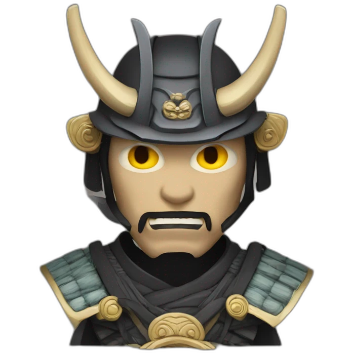Samurai avec Masque oni emoji