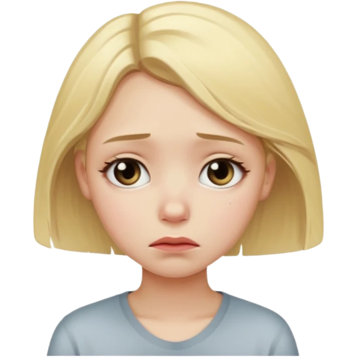 Sad girl emoji
