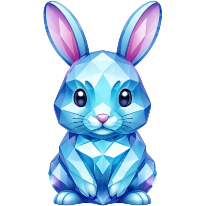 bunny made of crystals emoji