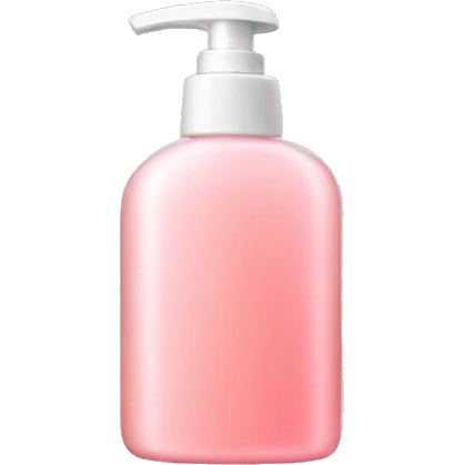 Light pink shower gel emoji