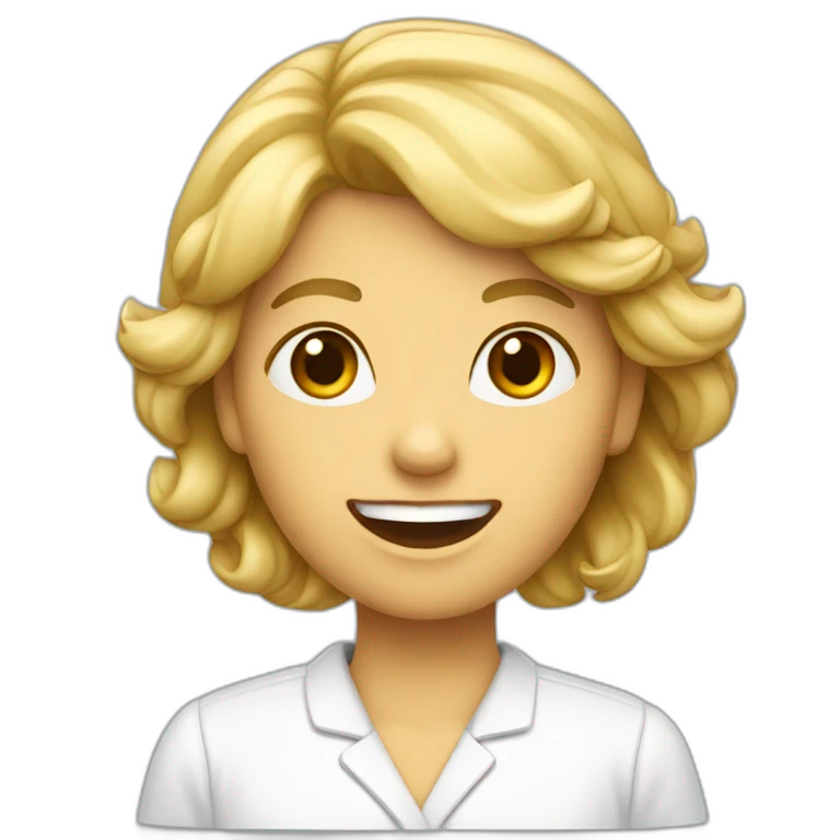 Femme avec un appareil dentaire  emoji