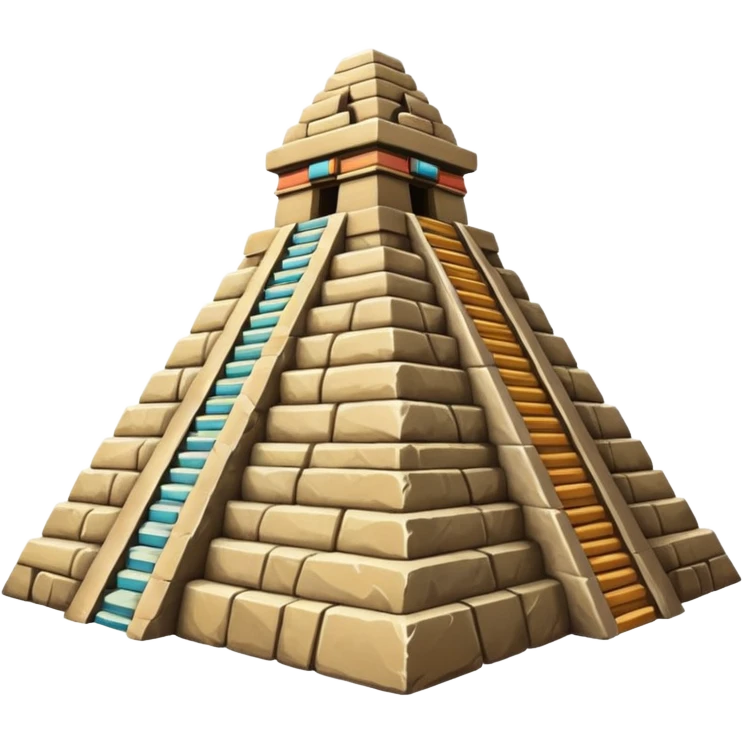 Mayan pyramid emoji