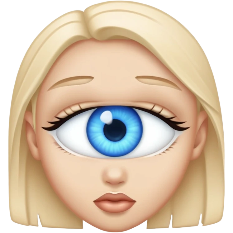 Piercing blue eyes emoji
