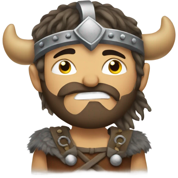 Viking kiss wink emoji