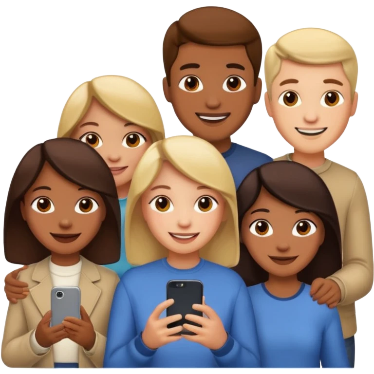 people searching something with iphone emoji