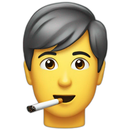 Toshiba smoking civarettes emoji