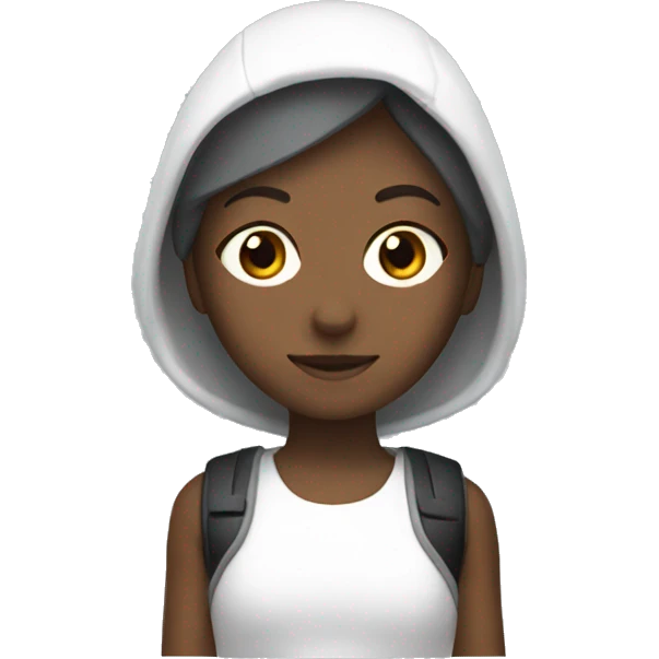 white Subaru XV with a girl inside emoji