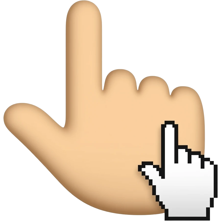 hand icon clicking emoji