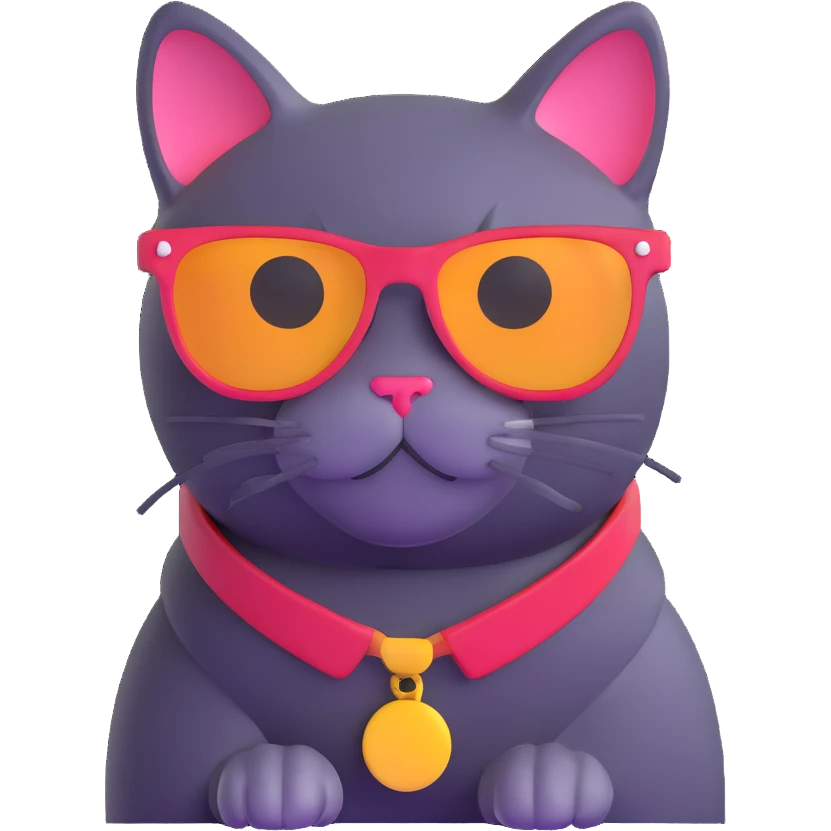 cat wearing sunglasses emoji