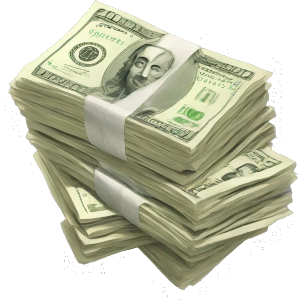 fajos de billetes emoji