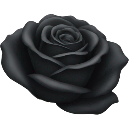 Black rose flower emoji