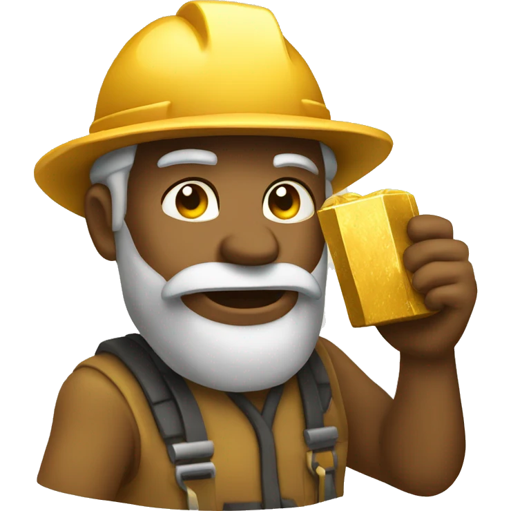 Gold Miner in a pc emoji
