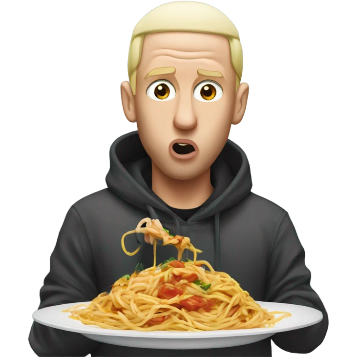 Eminem eating spaghetti  emoji