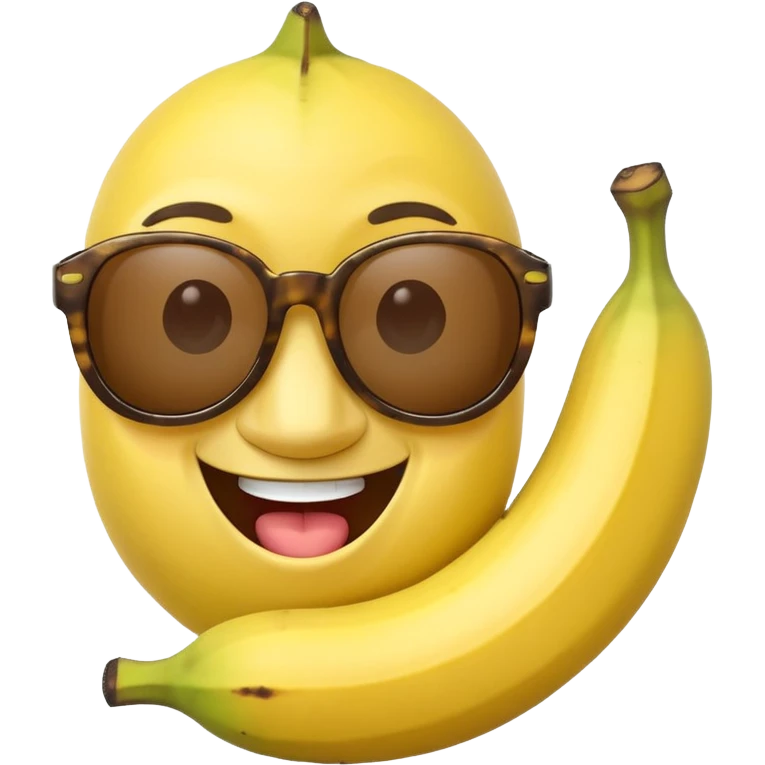 Banana wearing sunglasses smiling emoji