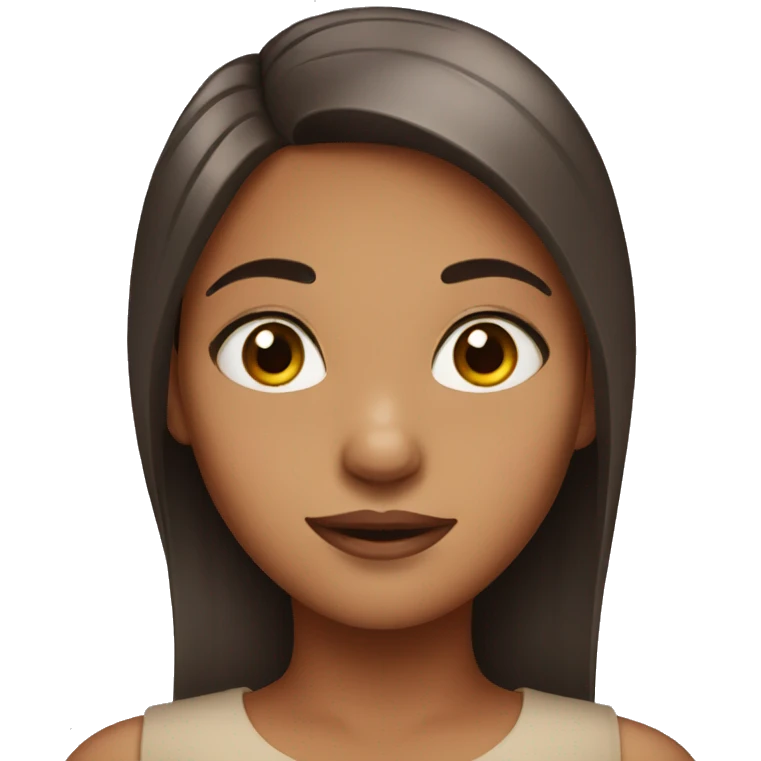 girl with brown eyes emoji