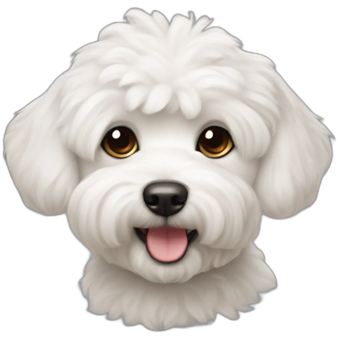 Dog bichon maltés emoji