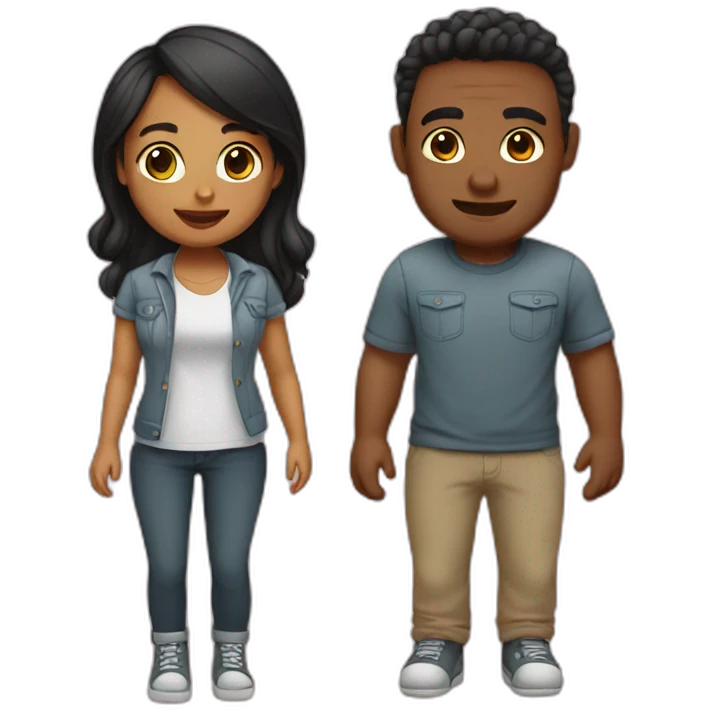 Cute couple emoji