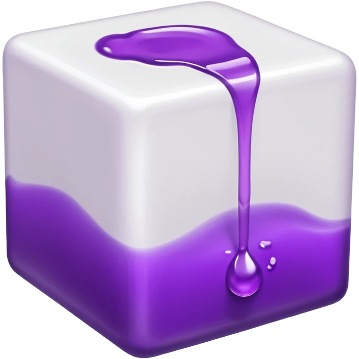 a white cub with purple liquid that is tipped over with the liquid slightly pouring out emoji