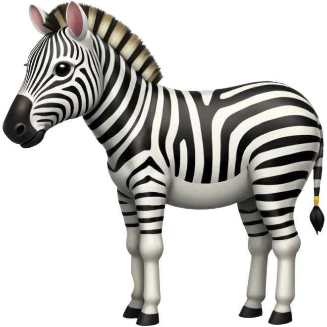 zebra eating bager emoji