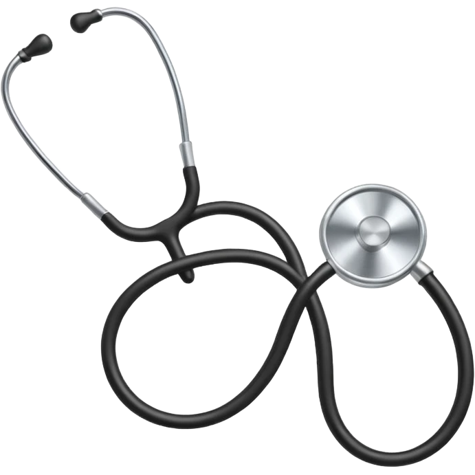 Estetoscópio preto e branco 🩺 emoji
