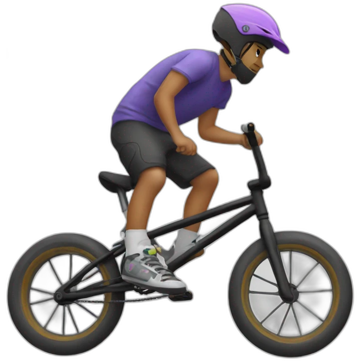 Chat sur bmx emoji