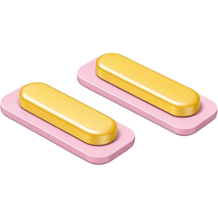 single blister strip or a pair of small tablets or capsules in muted tones (white, pale yellow, or light pink), clean clinical shape, smooth finish, pills placed simply, no branding or packaging details, soft lighting, subtle shadows, emoji scale emoji