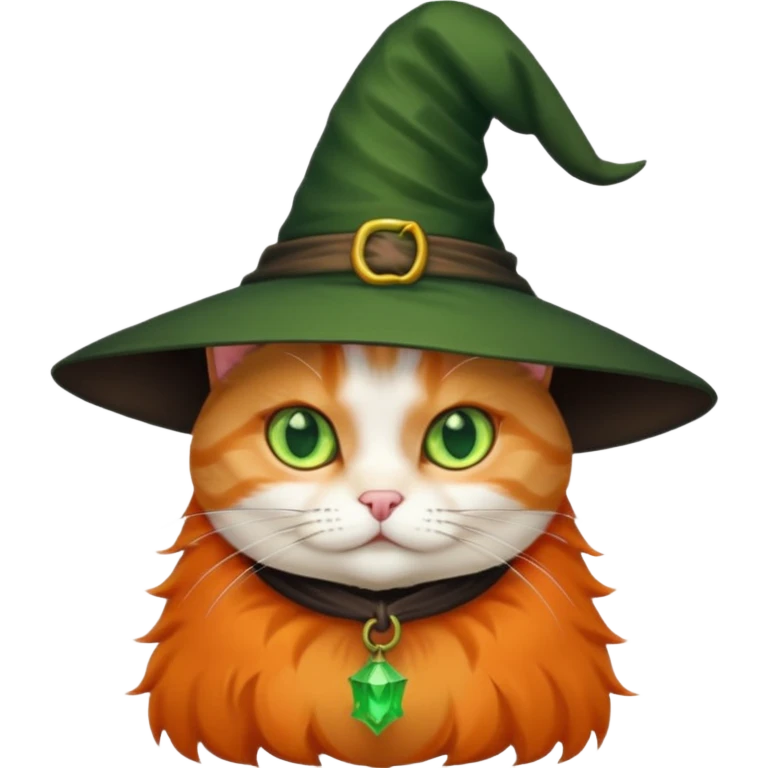 Cat with witch hat emoji