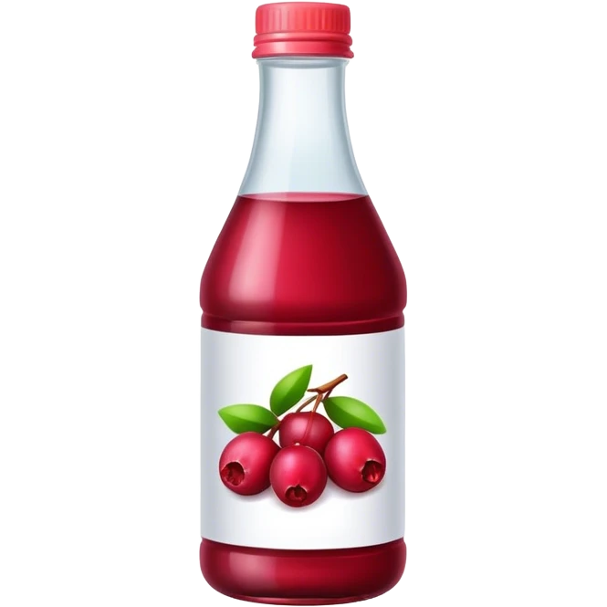 Bottle cranberry juice emoji