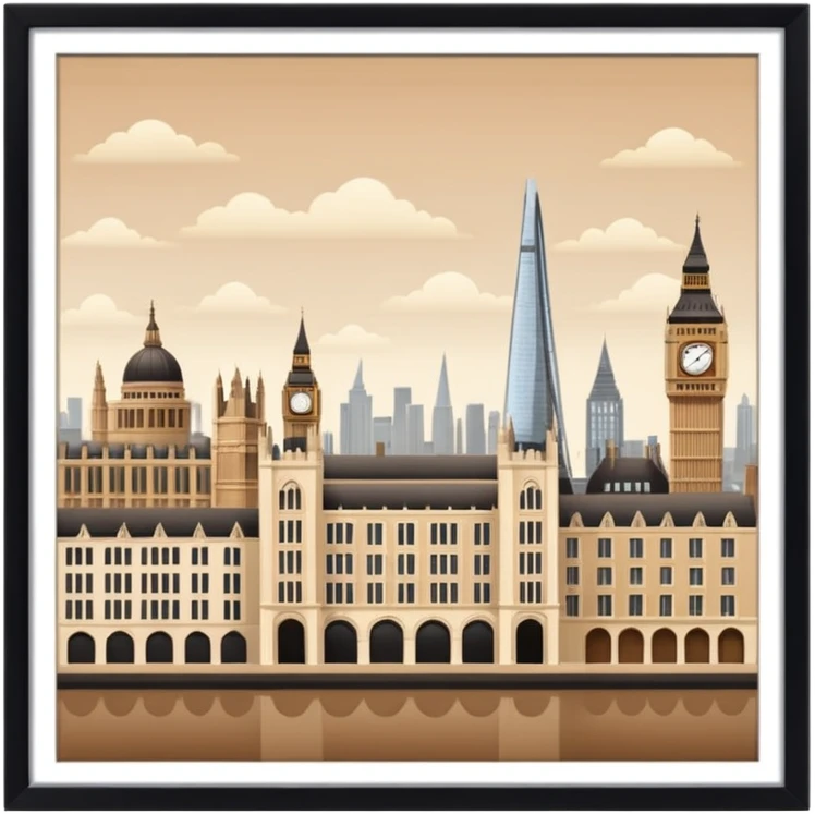 london in browns and beige emoji