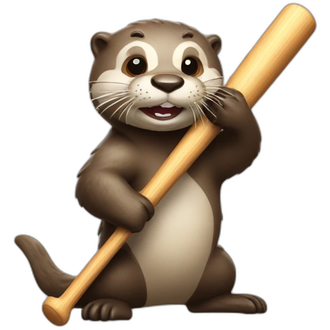 otter-getting-hit-by-baseball-bat emoji