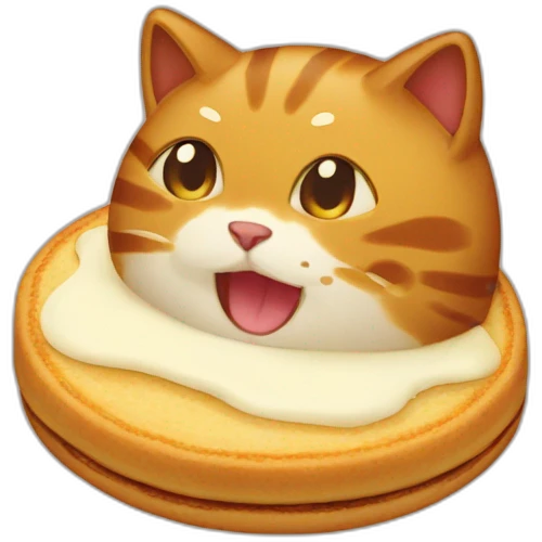 cat-eat-dorayaki emoji