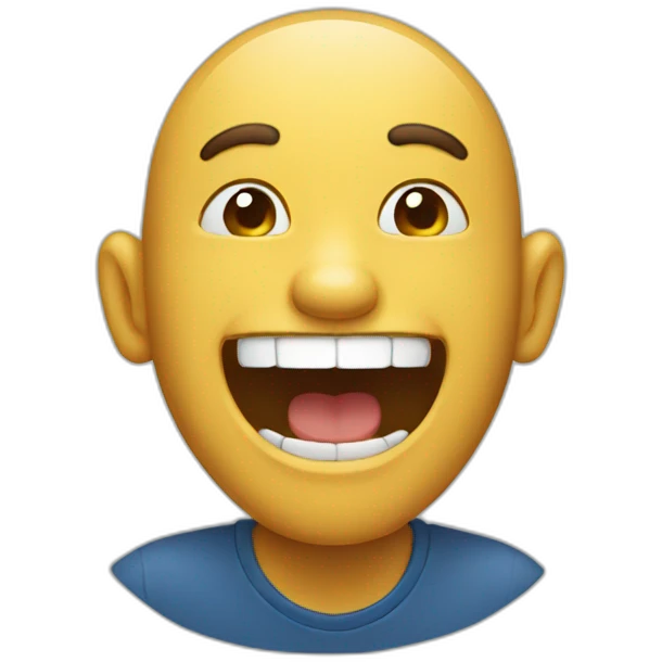 man laughing emoji